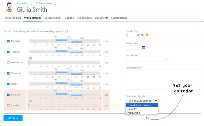 New Twproject release 7.1.018 – Multiple calendars: more flexibility for your projects